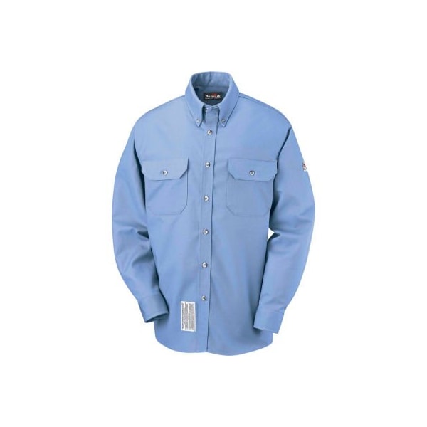 EXCEL FR ComforTouch FR Dress Uniform Shirt SLU2, Light Blue, Size XL Regular
